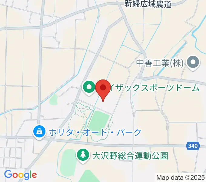 アイザックスポーツドームの地図