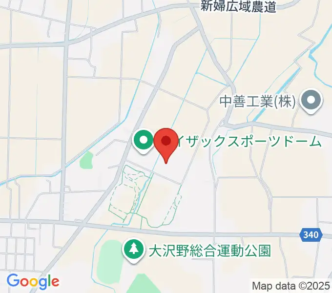 アイザックスポーツドームの地図