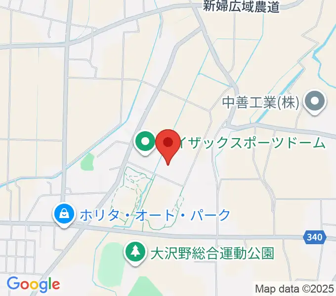 アイザックスポーツドームの地図