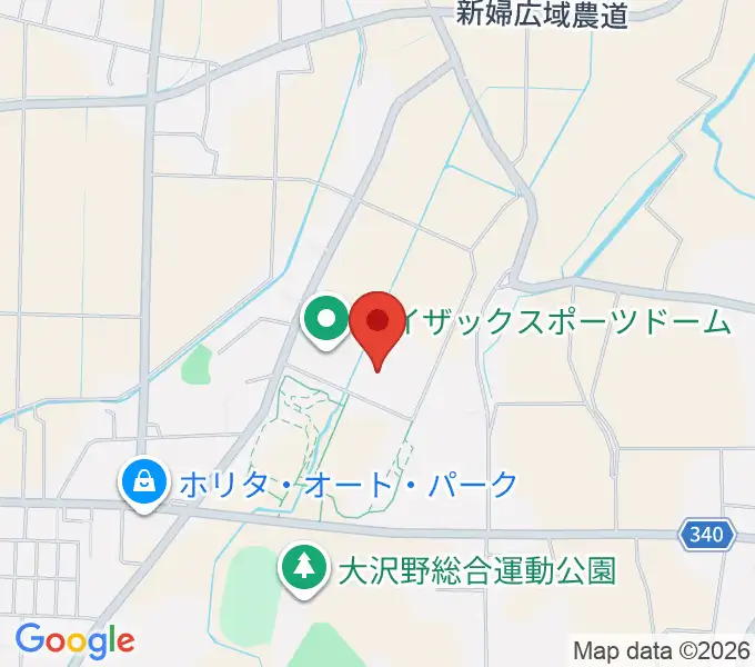 アイザックスポーツドームの地図