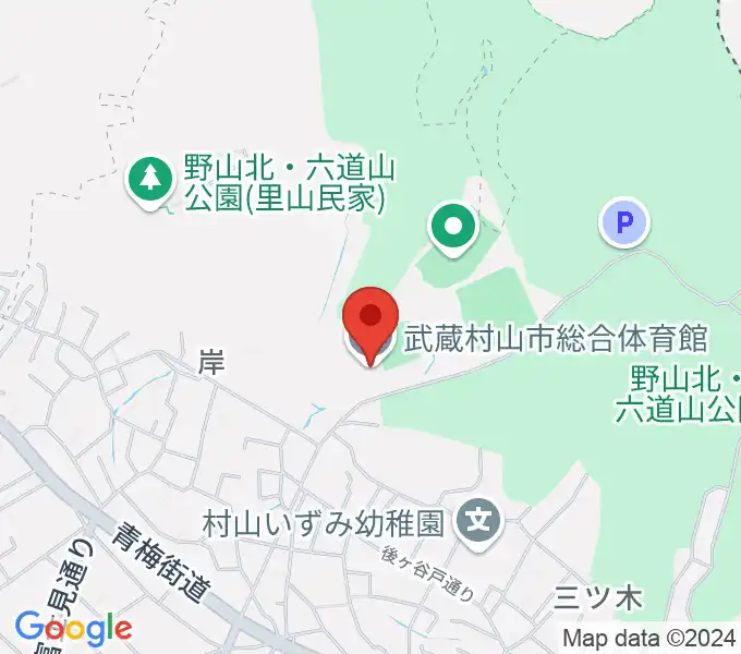 武蔵村山市総合体育館の地図