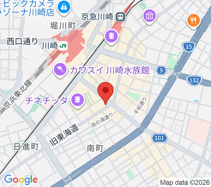 サウンドスタジオ八泉の地図