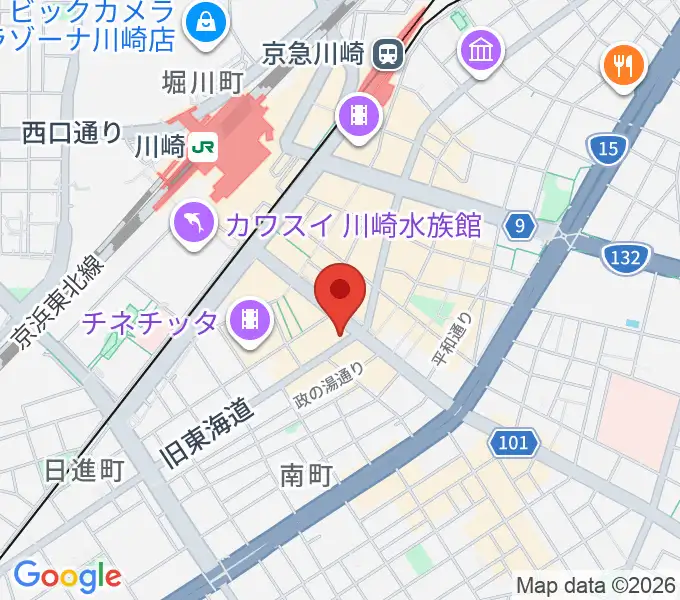サウンドスタジオ八泉の地図