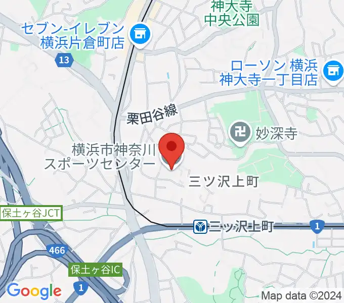 横浜市神奈川スポーツセンターの地図