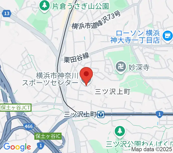 横浜市神奈川スポーツセンターの地図