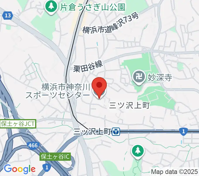 横浜市神奈川スポーツセンターの地図