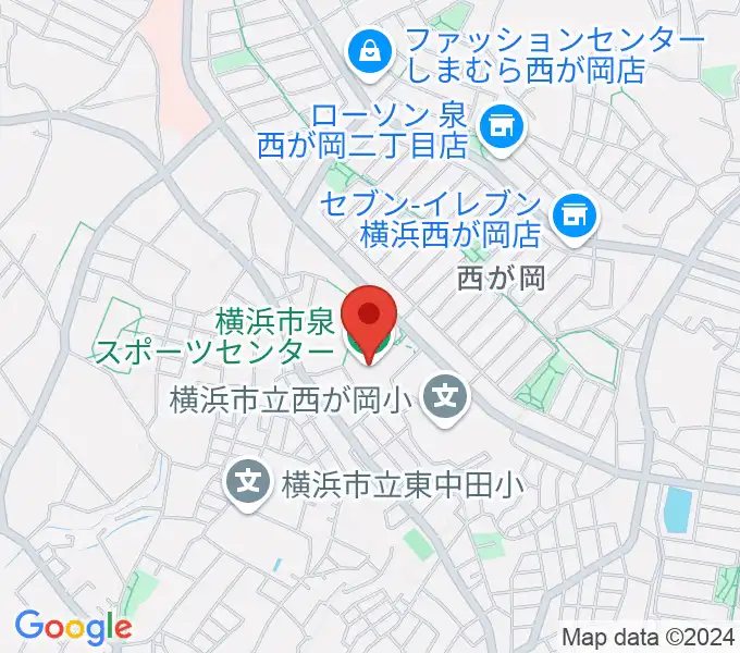 横浜市泉スポーツセンターの地図