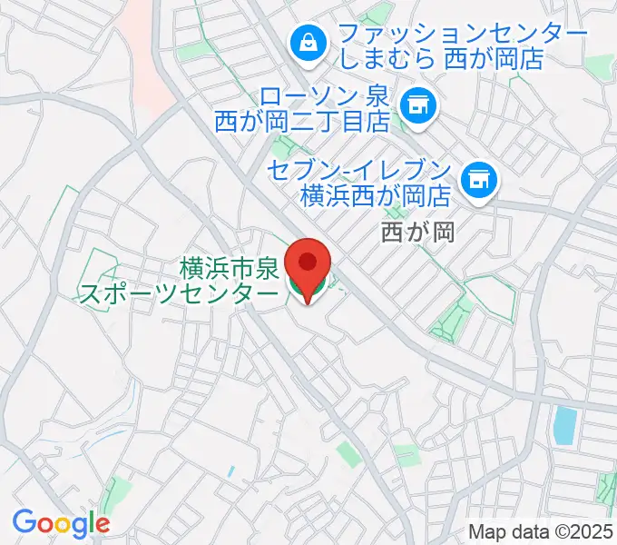 横浜市泉スポーツセンターの地図