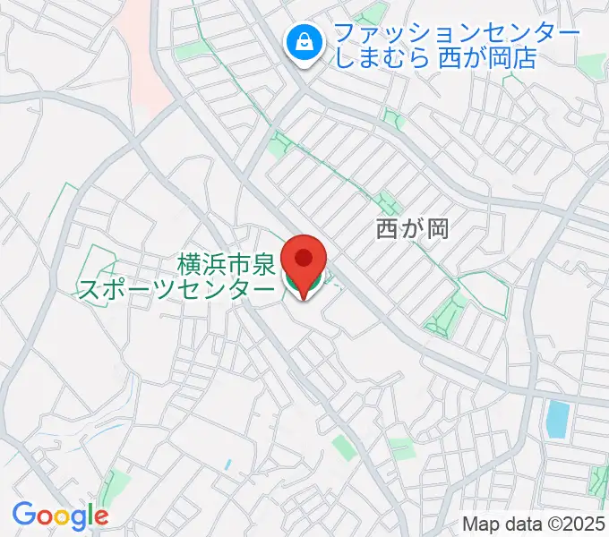 横浜市泉スポーツセンターの地図