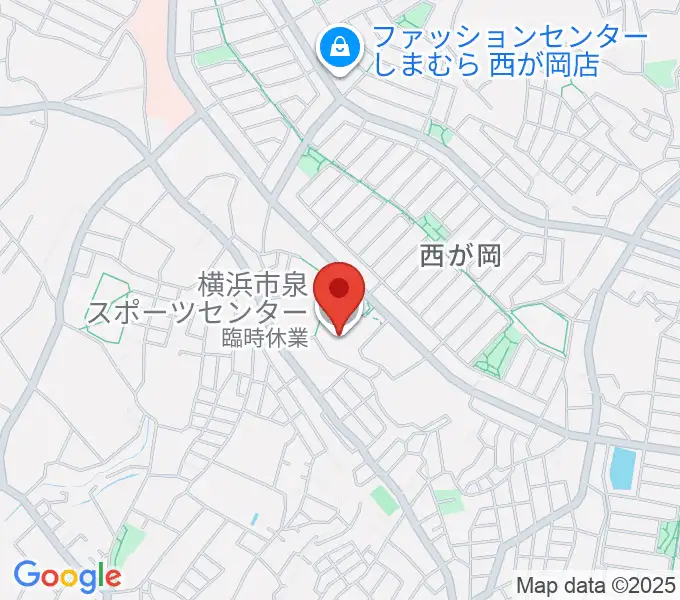 横浜市泉スポーツセンターの地図