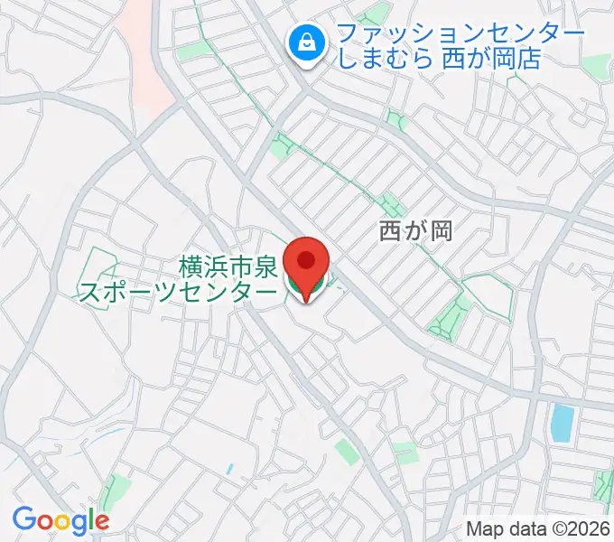 横浜市泉スポーツセンターの地図