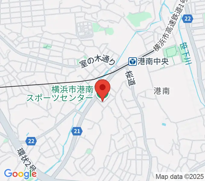 横浜市港南スポーツセンターの地図