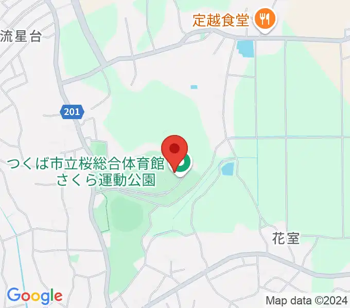 つくば市桜総合体育館の地図