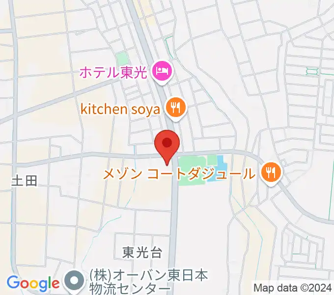 つくば市東光台体育館の地図