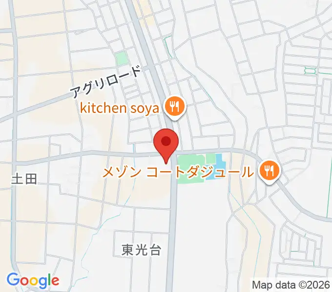 つくば市東光台体育館の地図
