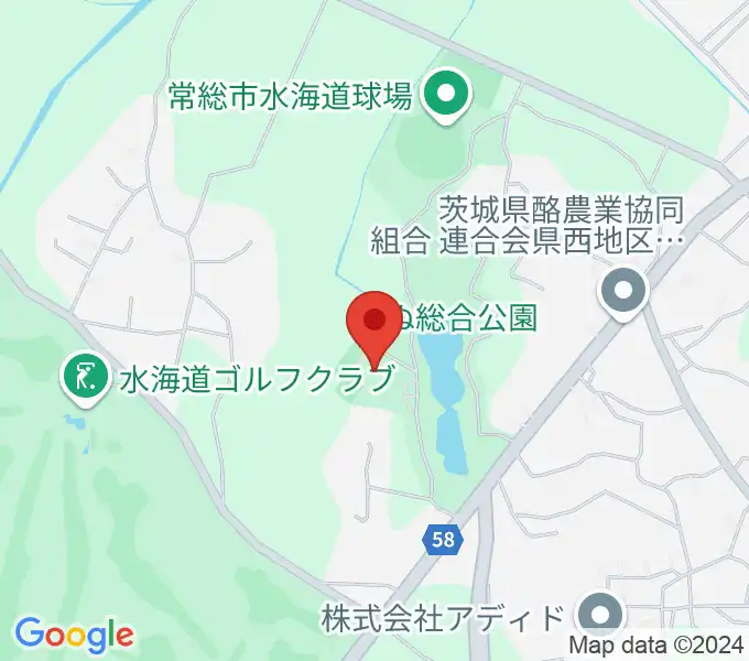 常総市水海道総合体育館の地図