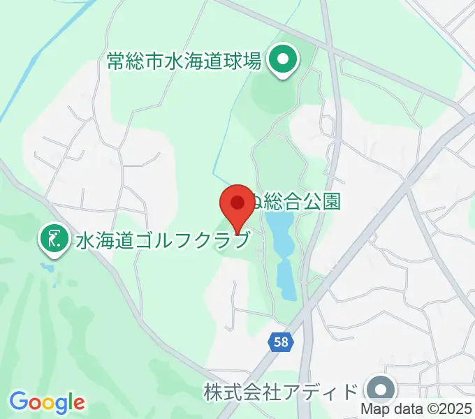 常総市水海道総合体育館の地図