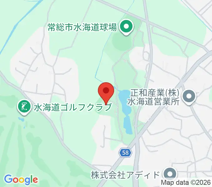 常総市水海道総合体育館の地図