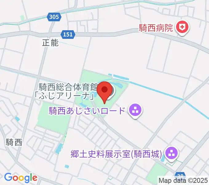 騎西総合体育館ふじアリーナの地図