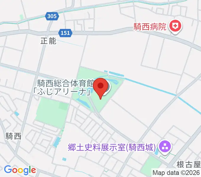 騎西総合体育館ふじアリーナの地図