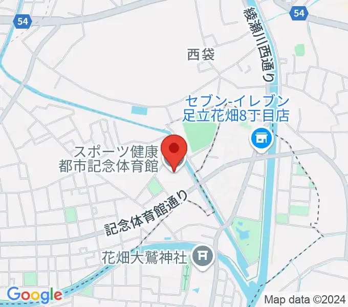 エネクルスポーツアリーナSOKAの地図