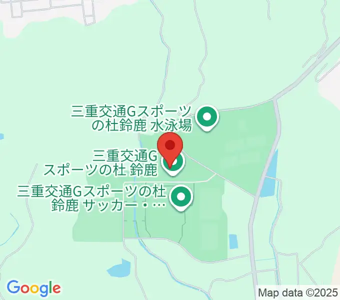 三重交通Gスポーツの杜鈴鹿体育館の地図