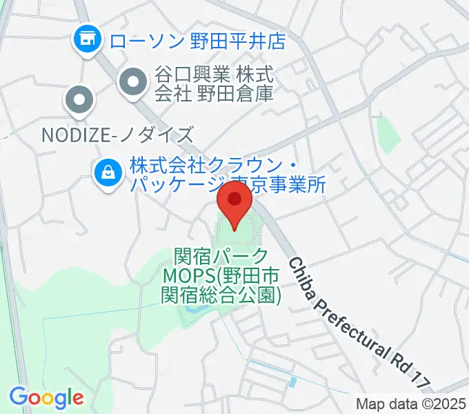 関宿パークMOPS体育館の地図