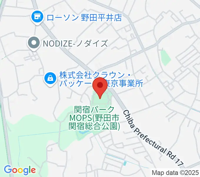 関宿パークMOPS体育館の地図