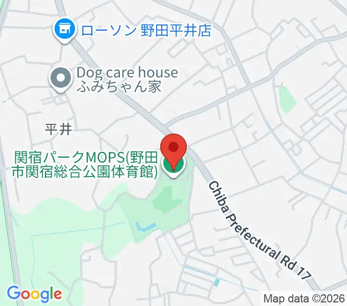 関宿パークMOPS体育館の地図