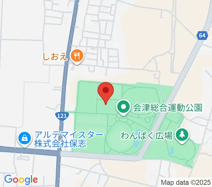 あいづ総合体育館の地図