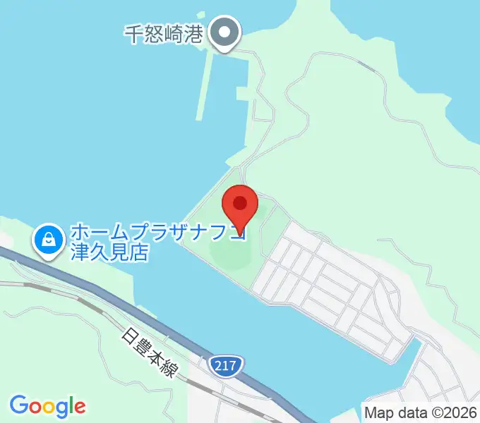 太平洋セメント津久見スタジアムの地図