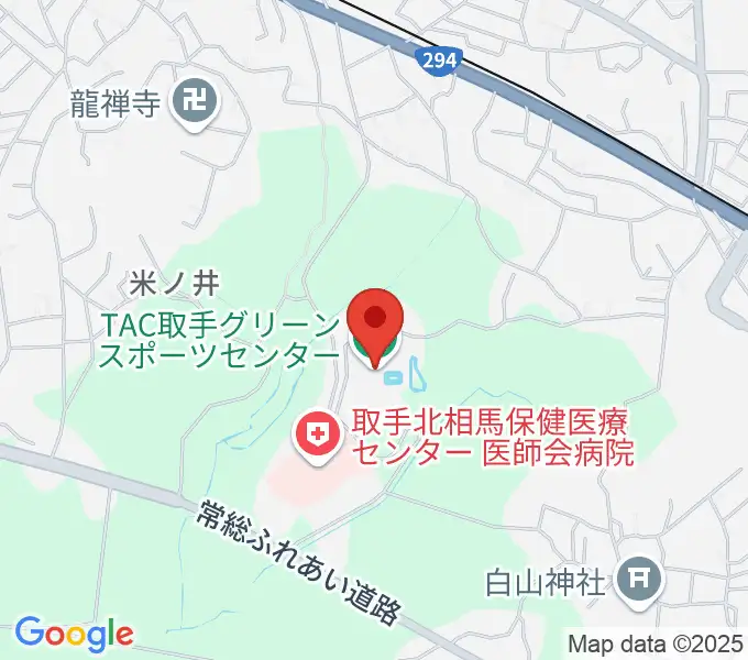 TAC取手グリーンスポーツセンターの地図