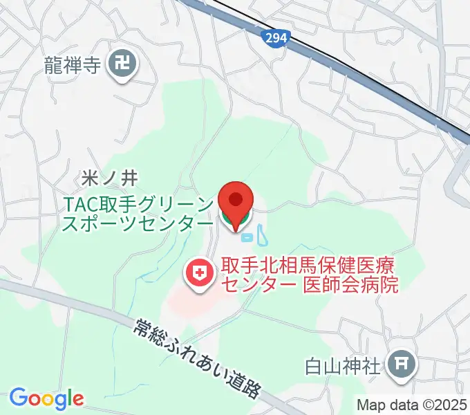TAC取手グリーンスポーツセンターの地図