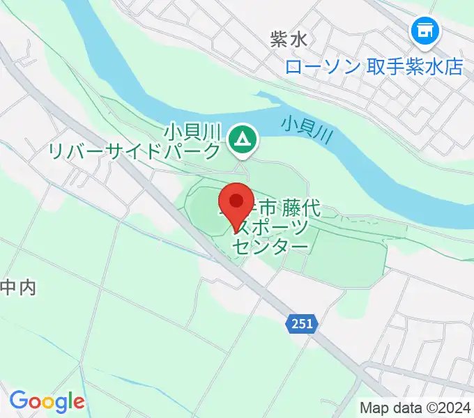 FUYOUアリーナ藤代の地図