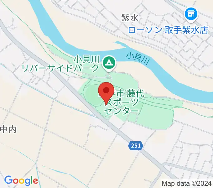 FUYOUアリーナ藤代の地図