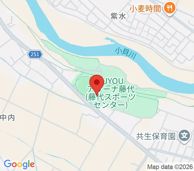 FUYOUアリーナ藤代の地図