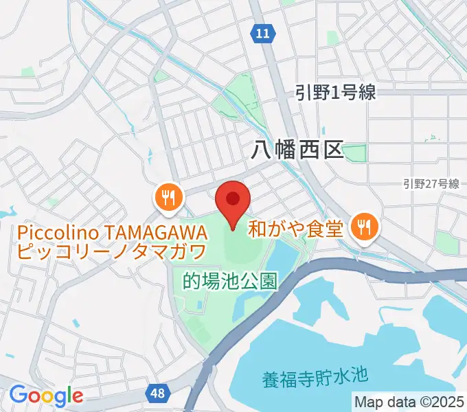 福岡トヨタ的場池スタジアムの地図