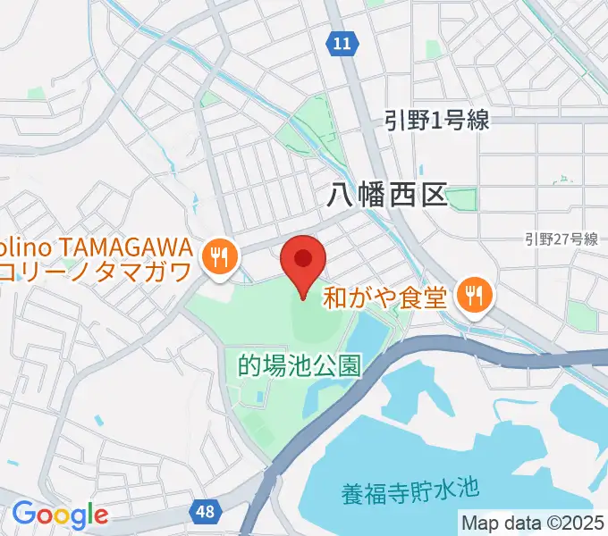 福岡トヨタ的場池スタジアムの地図