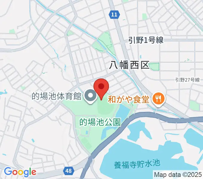 福岡トヨタ的場池スタジアムの地図