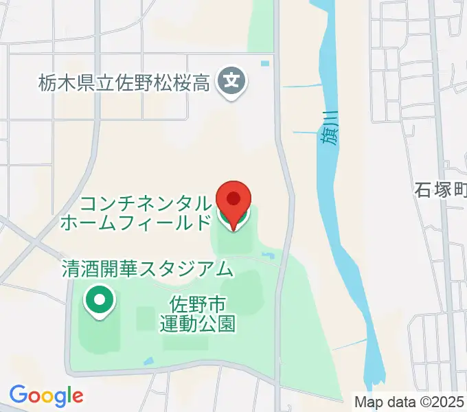 コンチネンタルホームフィールドの地図