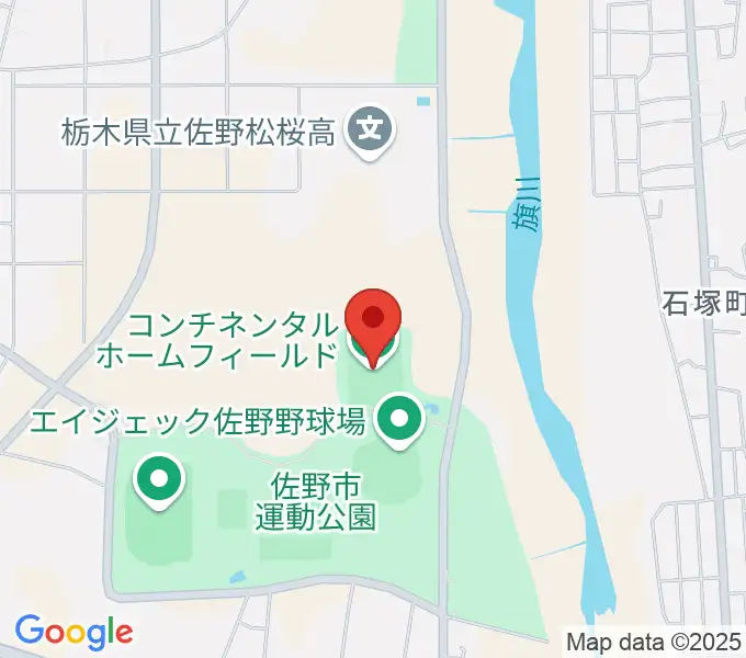 コンチネンタルホームフィールドの地図