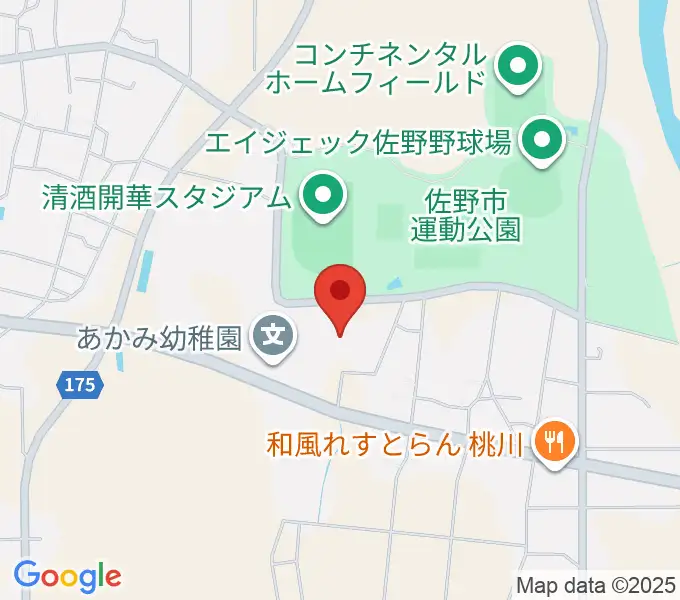 ハートフル保険フィールドの地図