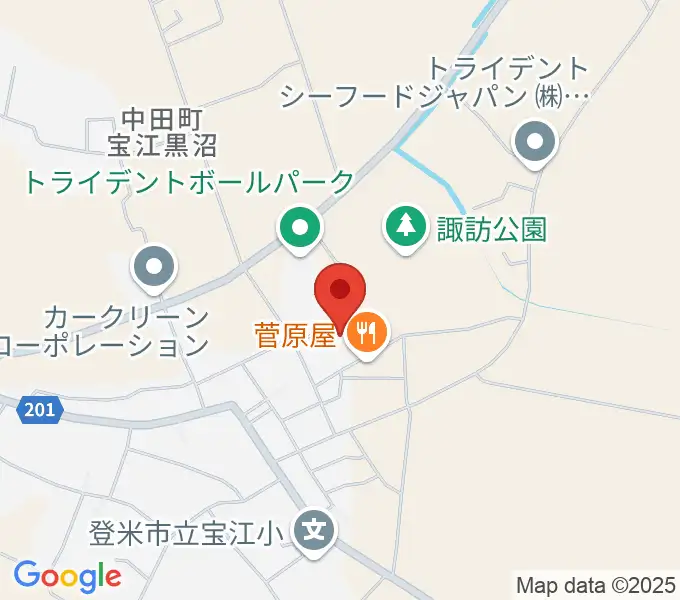 トライデントなかだアリーナの地図