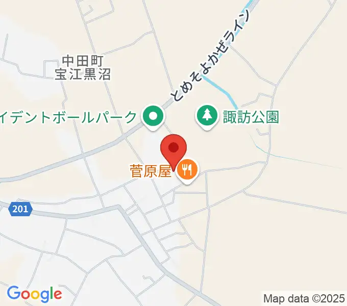 トライデントなかだアリーナの地図