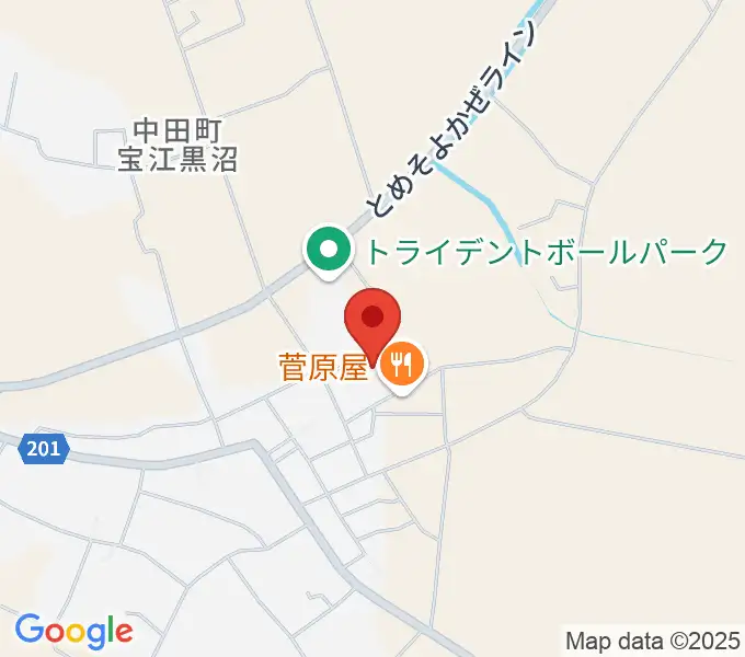 トライデントなかだアリーナの地図