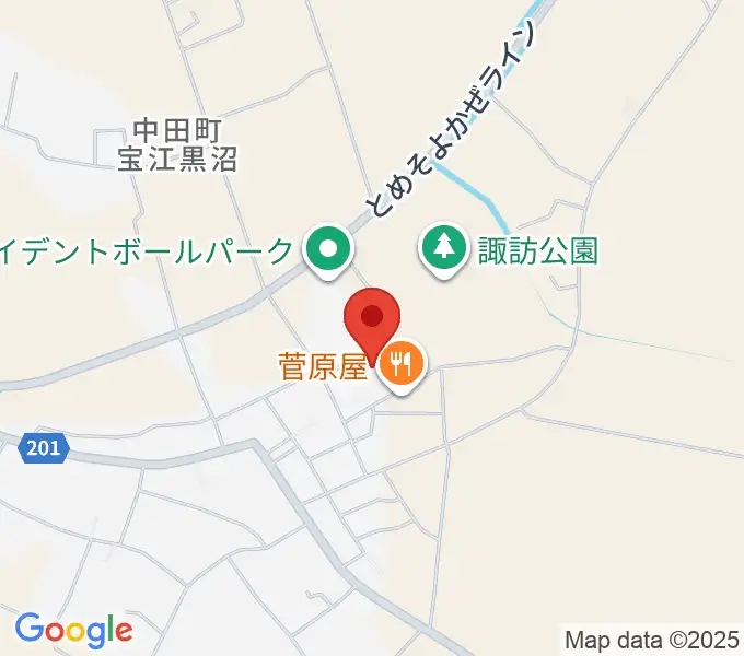 トライデントなかだアリーナの地図