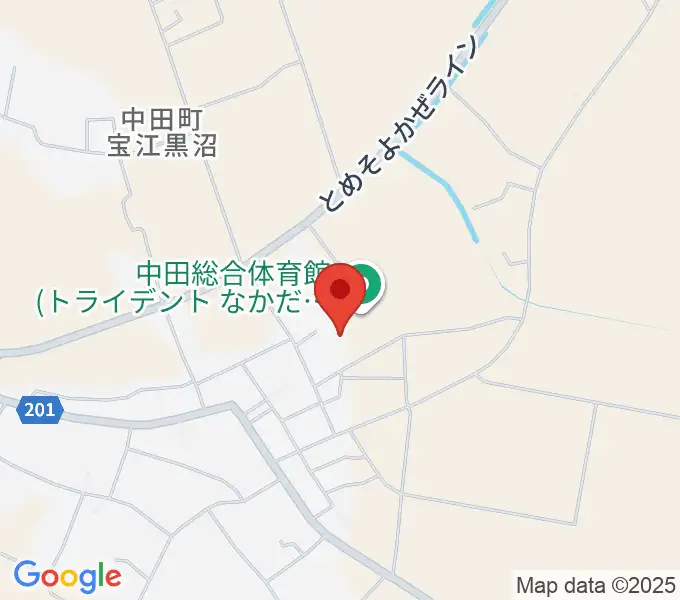 トライデントなかだアリーナの地図