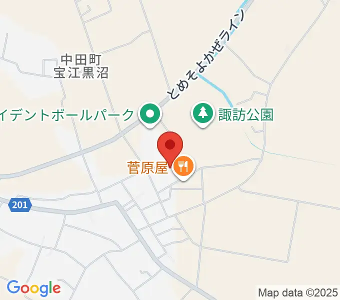 トライデントなかだアリーナの地図