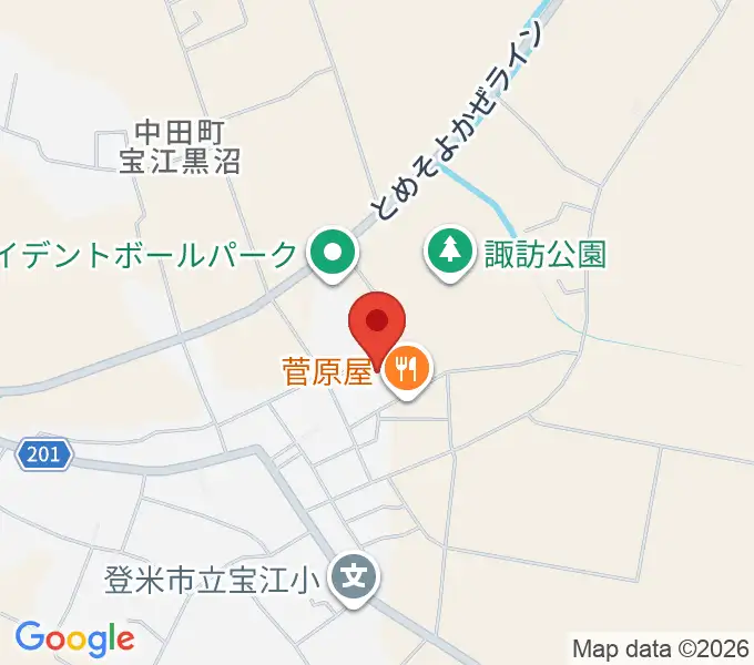 トライデントなかだアリーナの地図