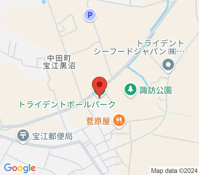 トライデントボールパークの地図